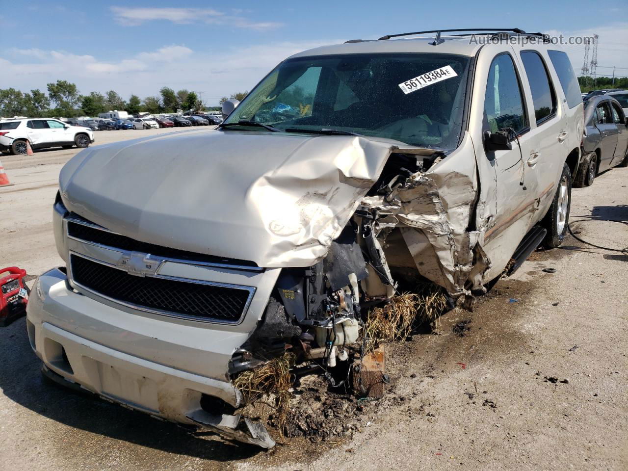 2007 Chevrolet Tahoe K1500 Beige vin: 1GNFK130X7R147722