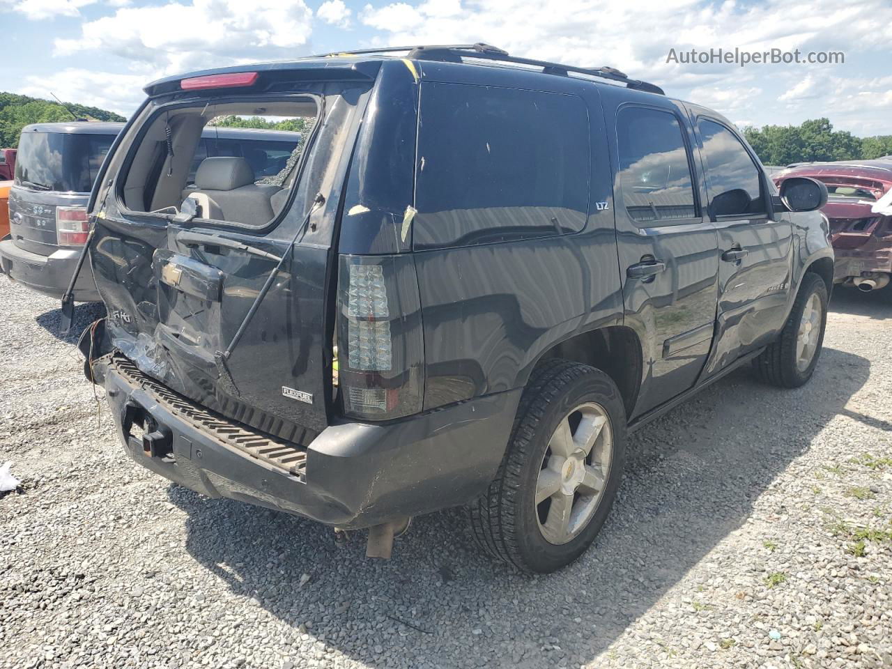 2007 Chevrolet Tahoe K1500 Black vin: 1GNFK130X7R296731