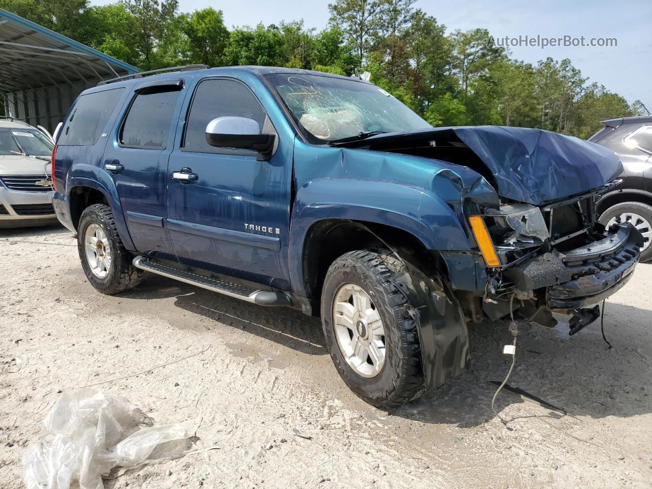 2007 Chevrolet Tahoe K1500 Blue vin: 1GNFK130X7R301166