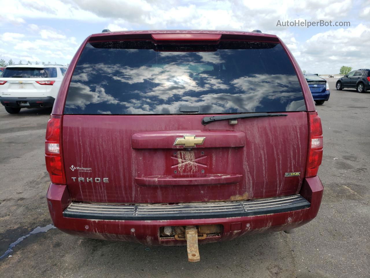 2007 Chevrolet Tahoe K1500 Burgundy vin: 1GNFK130X7R419363