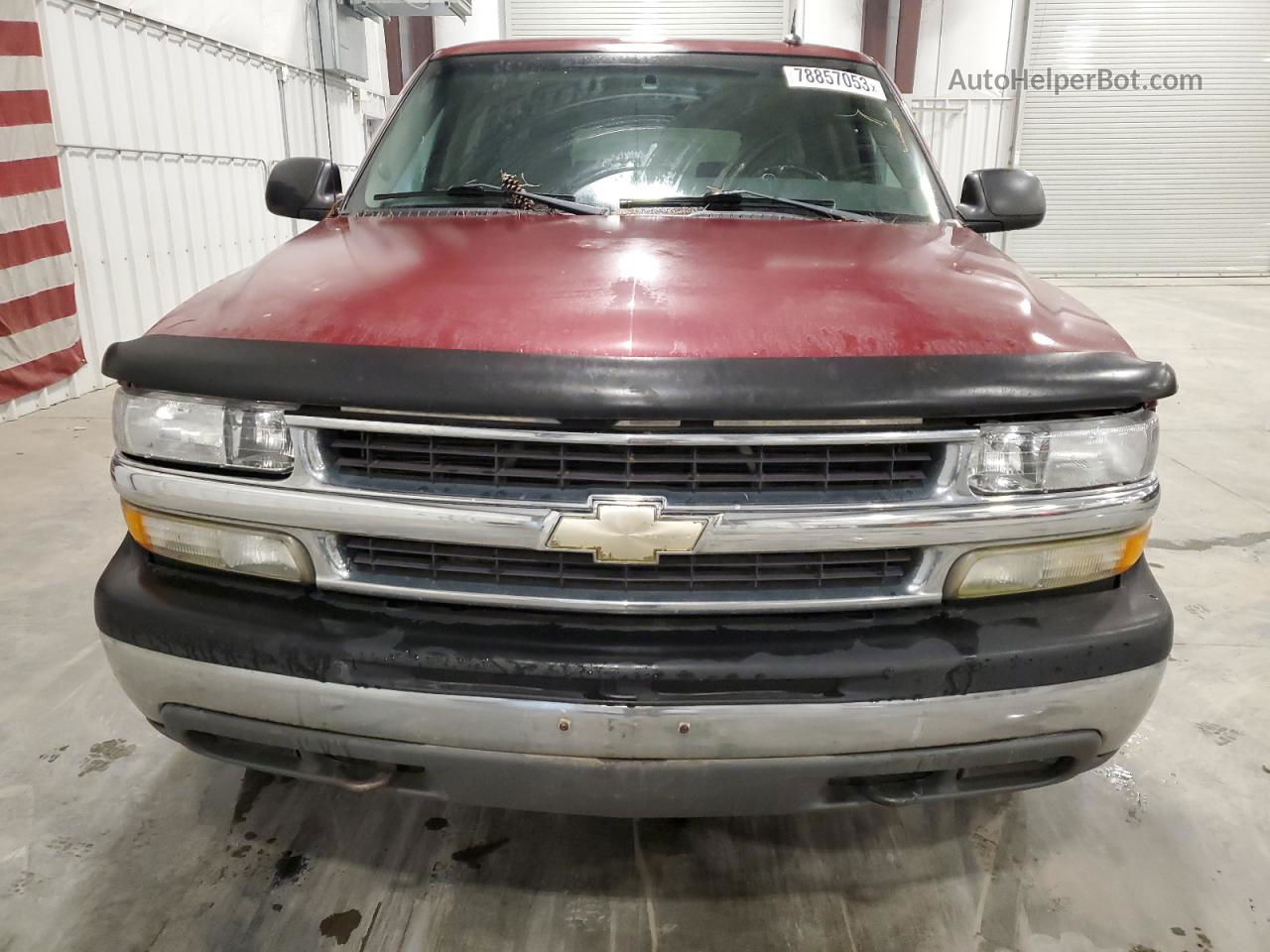 2005 Chevrolet Suburban K1500 Red vin: 1GNFK16Z05J165698