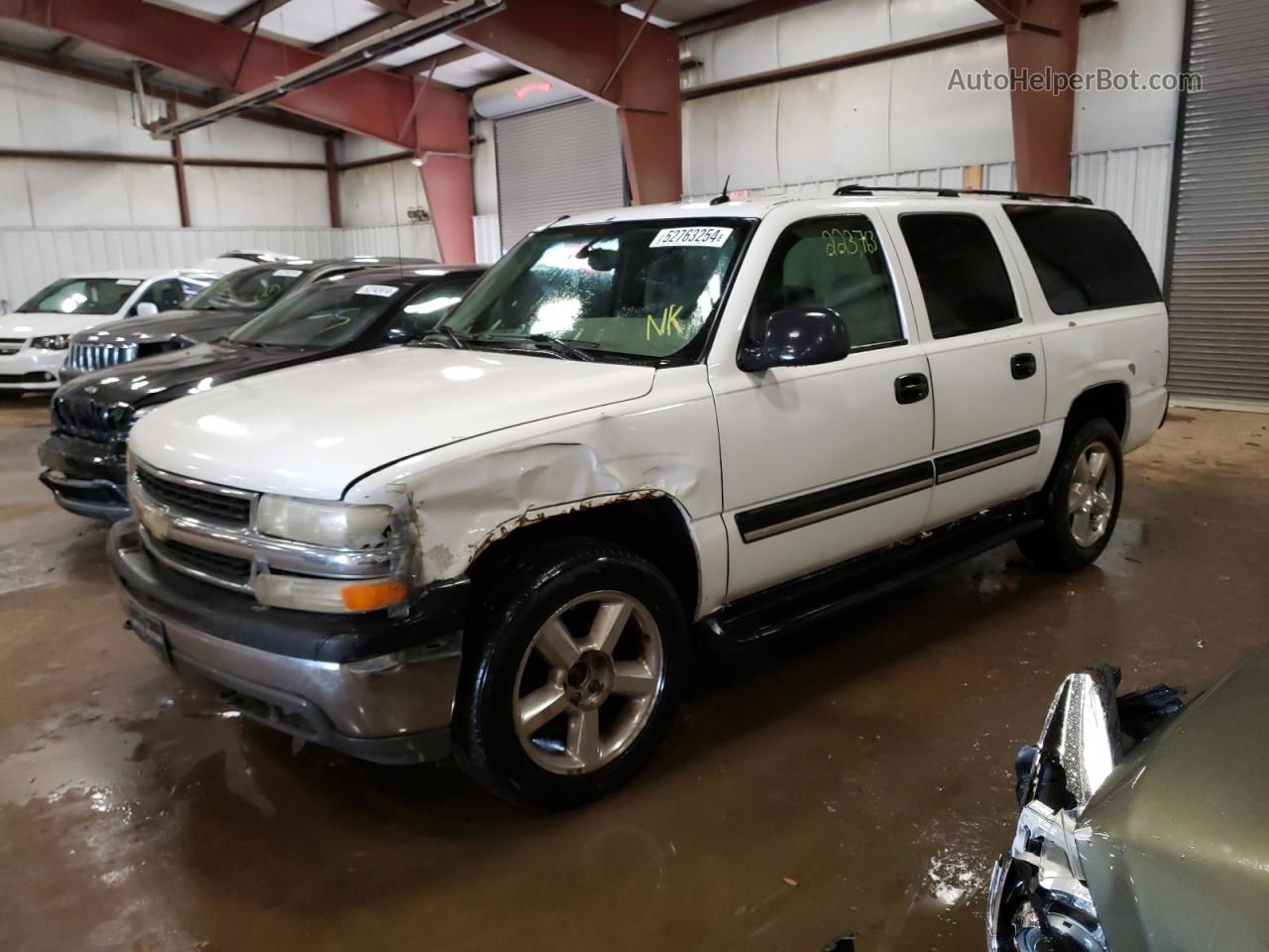 2005 Chevrolet Suburban K1500 White vin: 1GNFK16Z55J185025