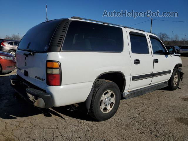 2005 Chevrolet Suburban K1500 White vin: 1GNFK16Z75J100783