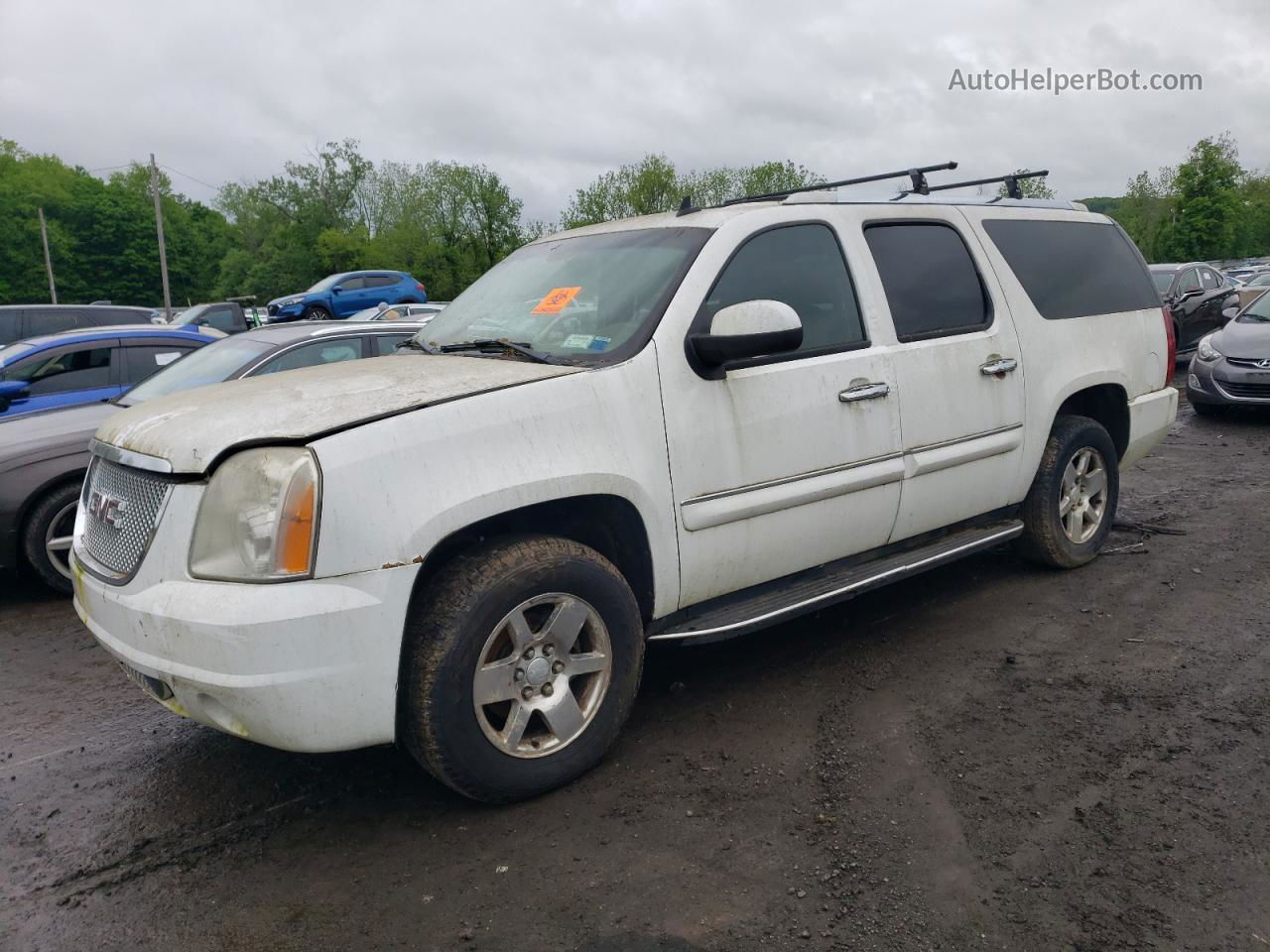 2007 Gmc Yukon Xl D White vin: 1GNFK66897J382395