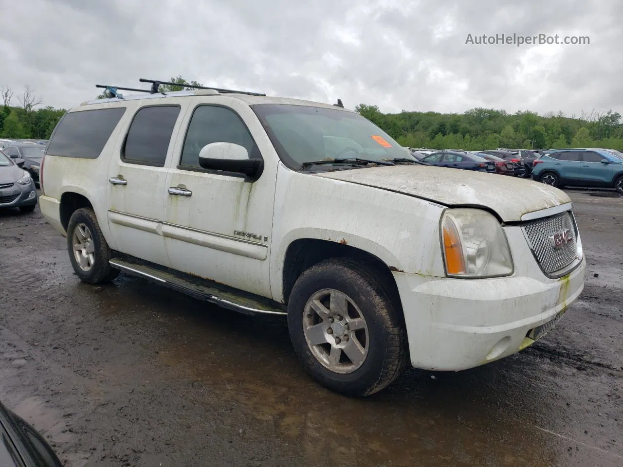 2007 Gmc Yukon Xl D White vin: 1GNFK66897J382395