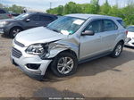 2016 Chevrolet Equinox Ls Silver vin: 1GNFLEEKXGZ108180