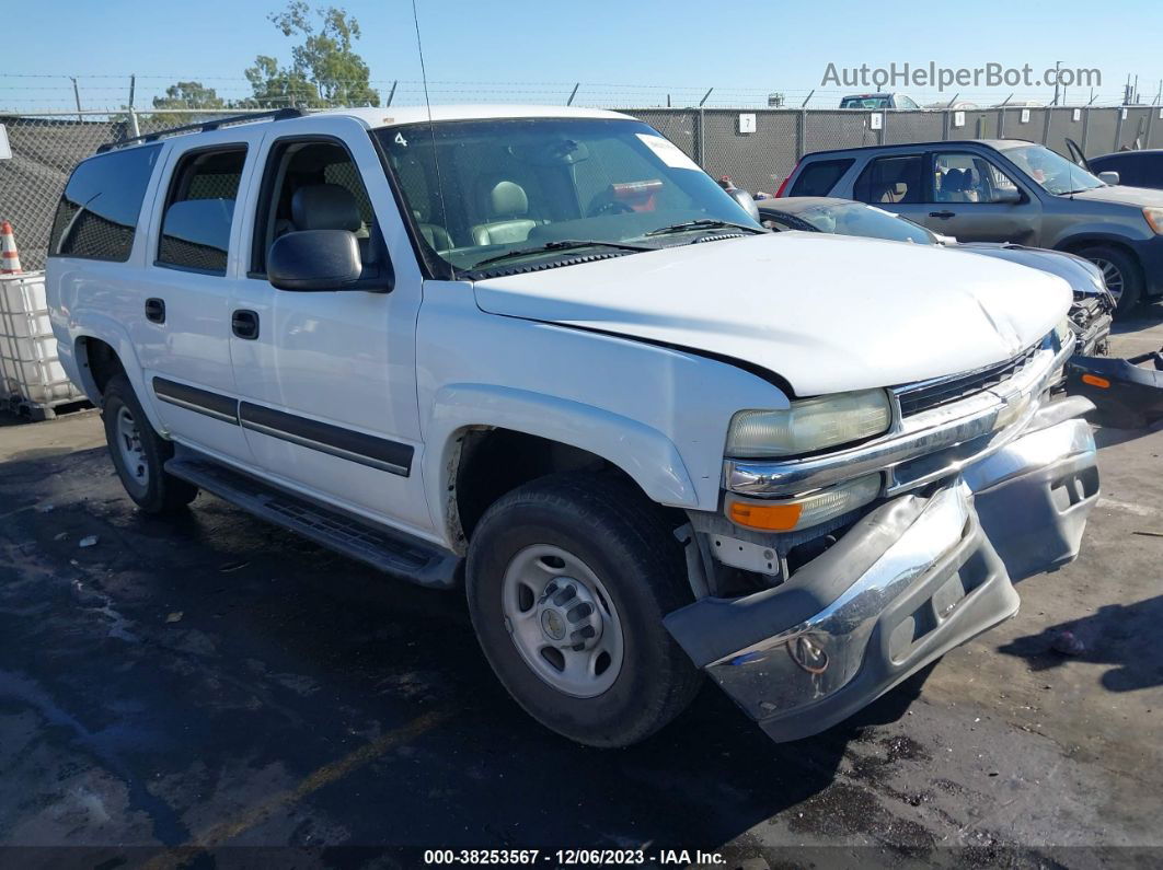 2005 Chevrolet Suburban 2500 Ls White vin: 1GNGC26U65R126823