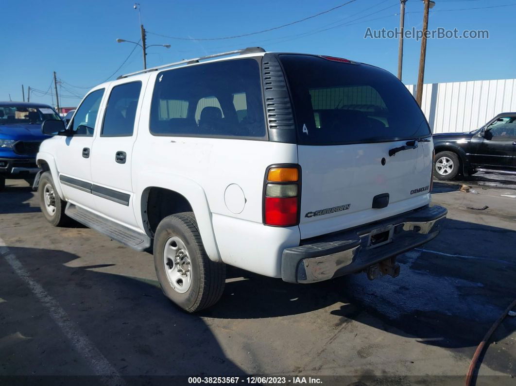 2005 Chevrolet Suburban 2500 Ls White vin: 1GNGC26U65R126823