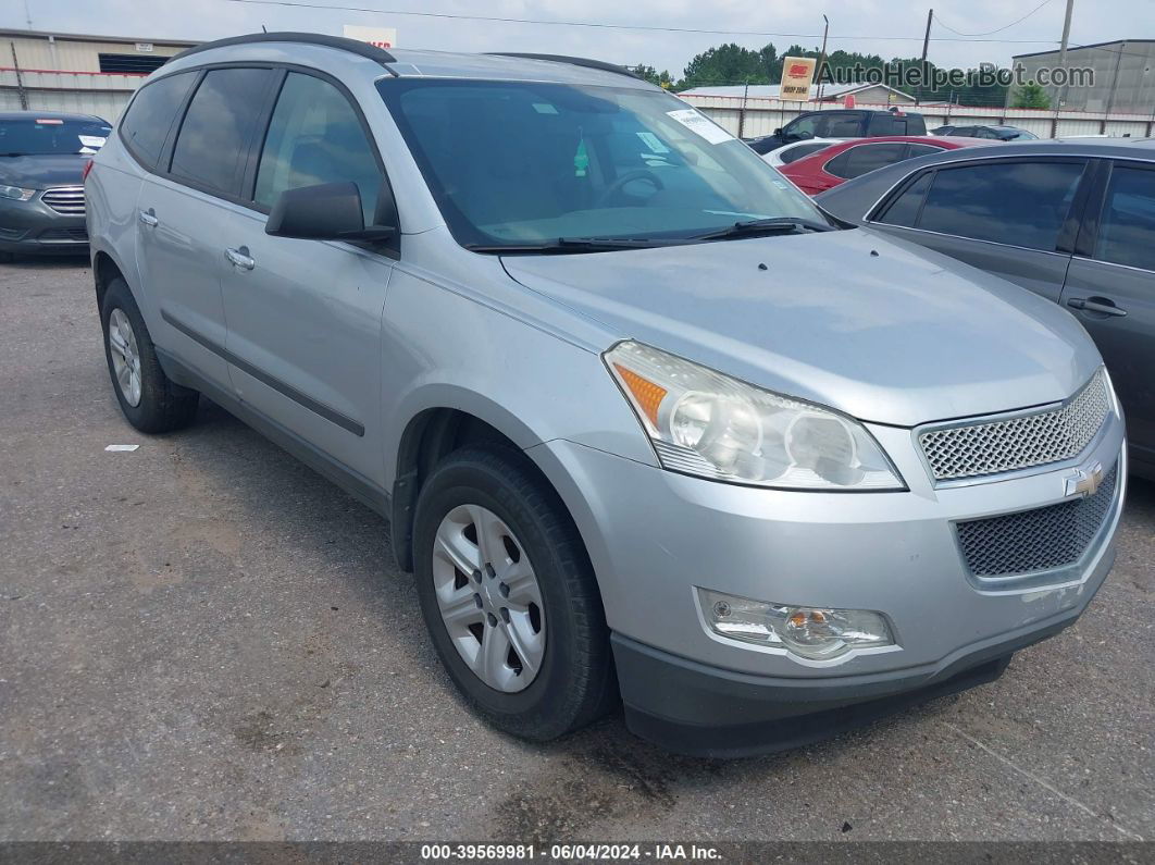 2012 Chevrolet Traverse Ls Silver vin: 1GNKREED0CJ402842