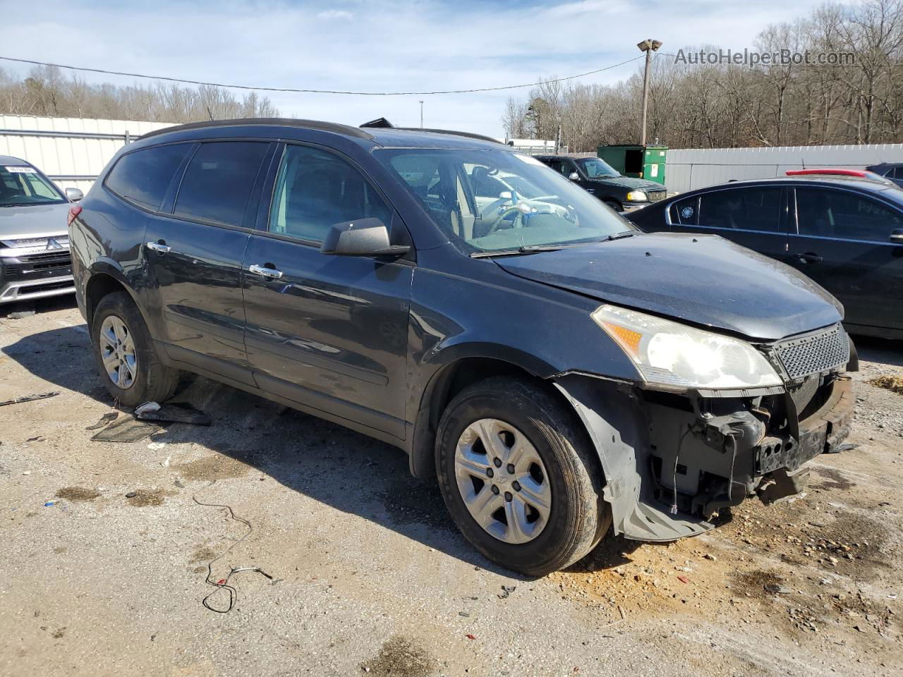 2011 Chevrolet Traverse Ls Синий vin: 1GNKREED1BJ203412