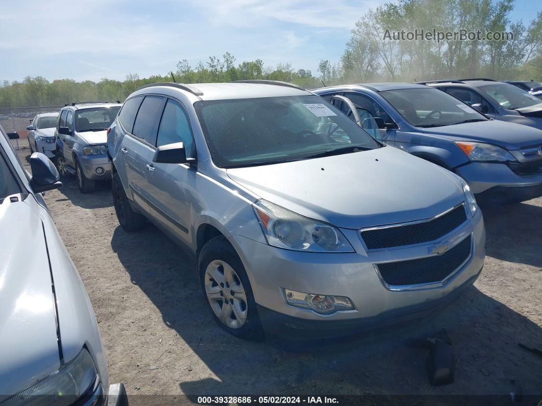 2012 Chevrolet Traverse Ls Silver vin: 1GNKREED1CJ389874