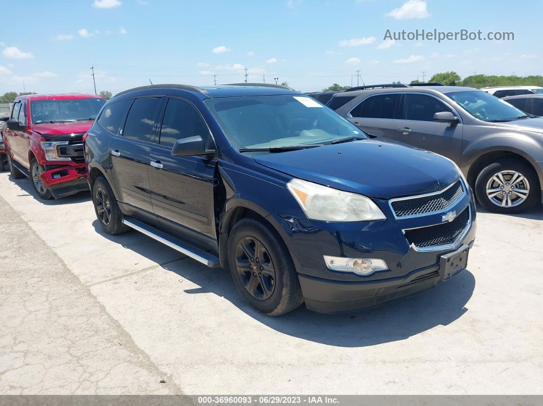 2011 Chevrolet Traverse Ls Blue vin: 1GNKREED3BJ387820