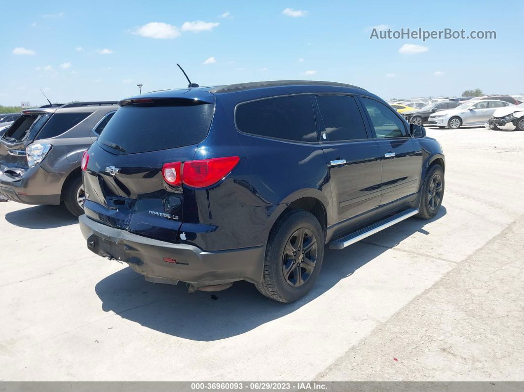 2011 Chevrolet Traverse Ls Blue vin: 1GNKREED3BJ387820