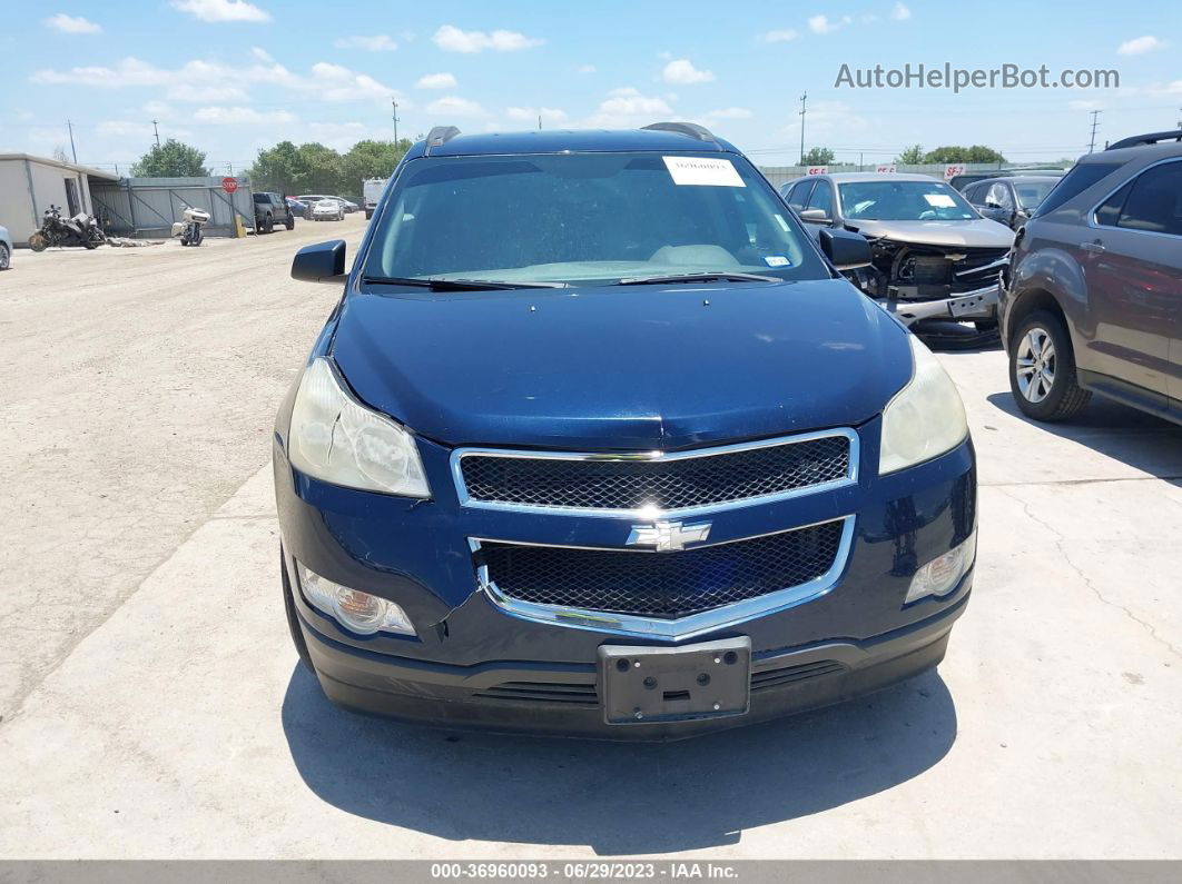 2011 Chevrolet Traverse Ls Blue vin: 1GNKREED3BJ387820