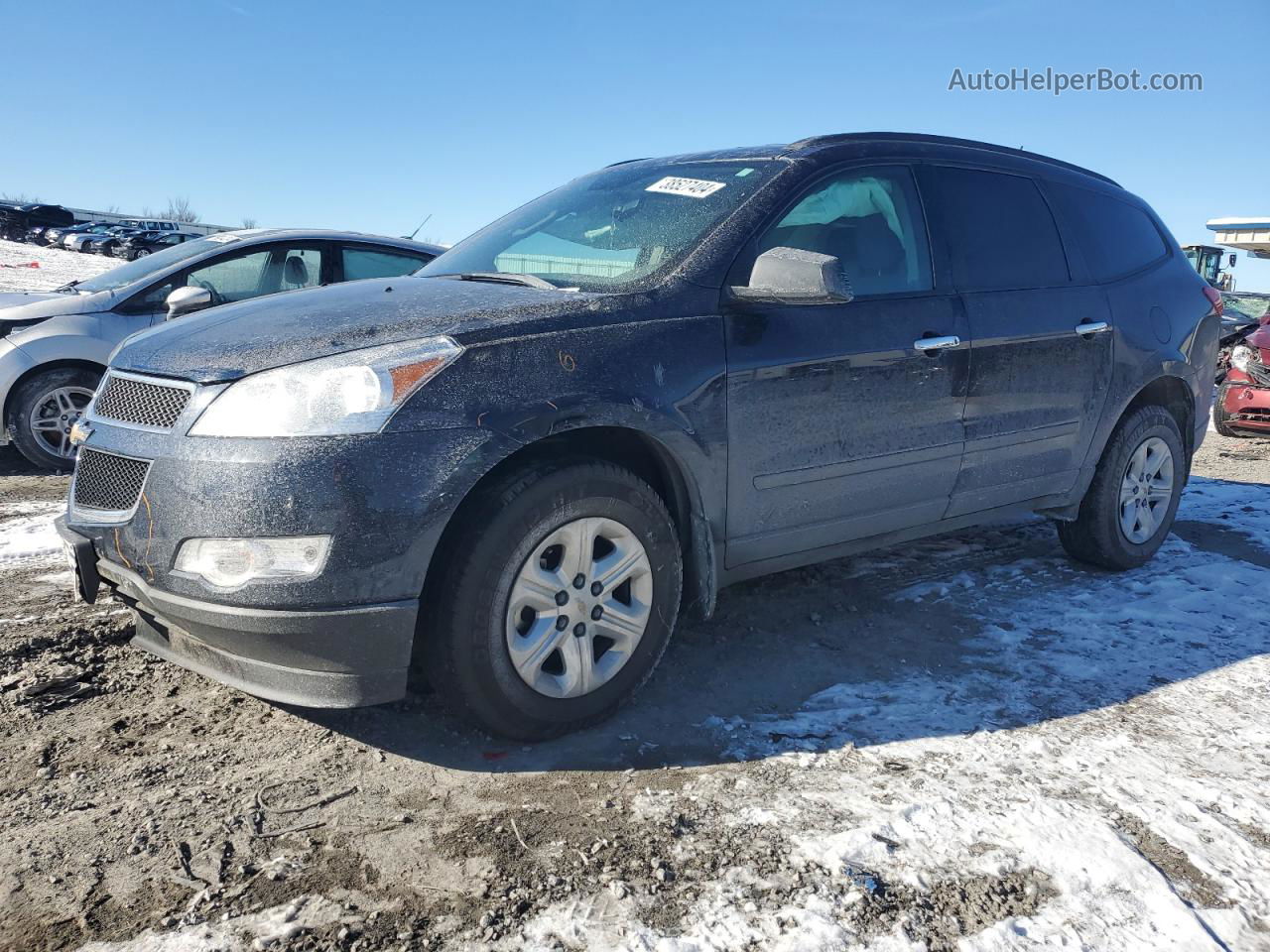 2011 Chevrolet Traverse Ls Blue vin: 1GNKREED6BJ351670