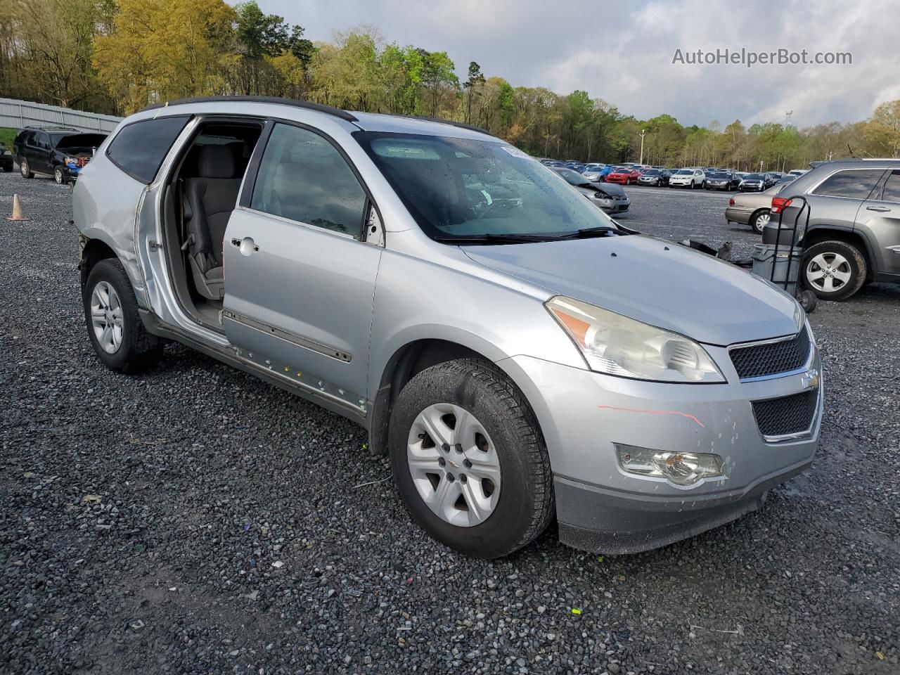 2012 Chevrolet Traverse Ls Silver vin: 1GNKREED6CJ275546