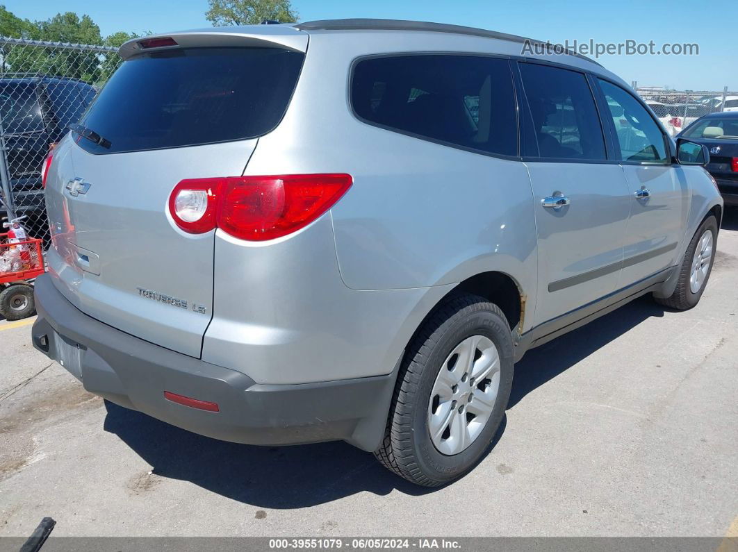 2011 Chevrolet Traverse Ls Silver vin: 1GNKREED7BJ282312