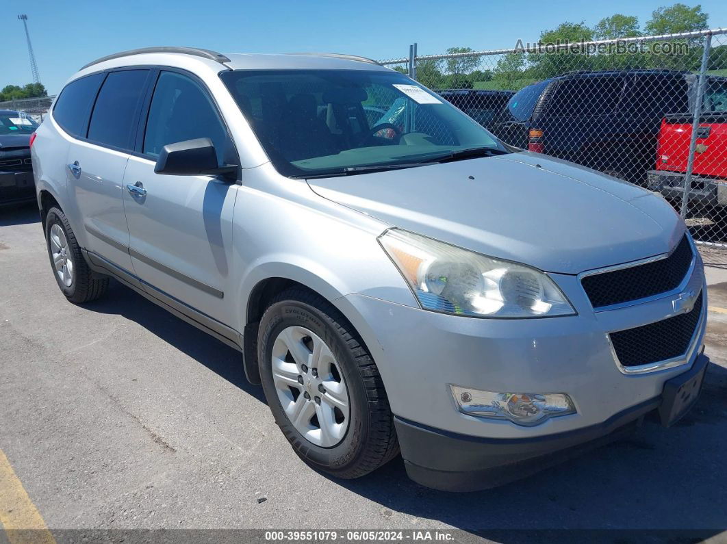 2011 Chevrolet Traverse Ls Silver vin: 1GNKREED7BJ282312