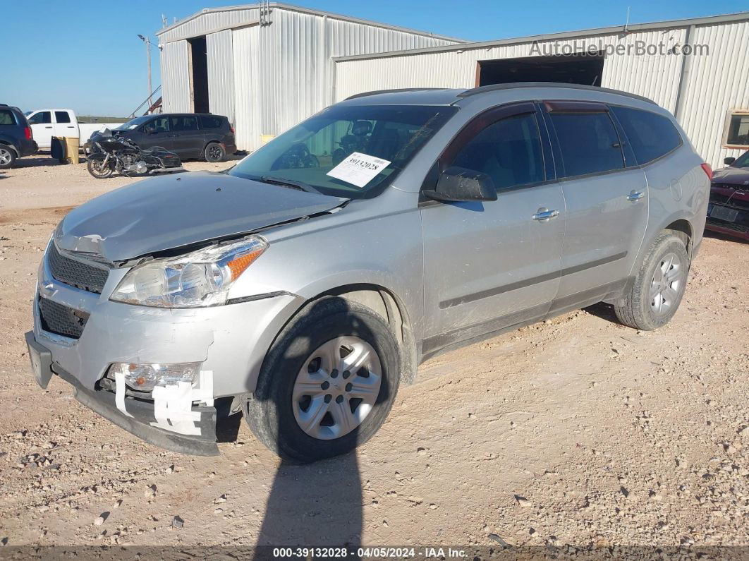 2011 Chevrolet Traverse Ls Silver vin: 1GNKREED8BJ132600