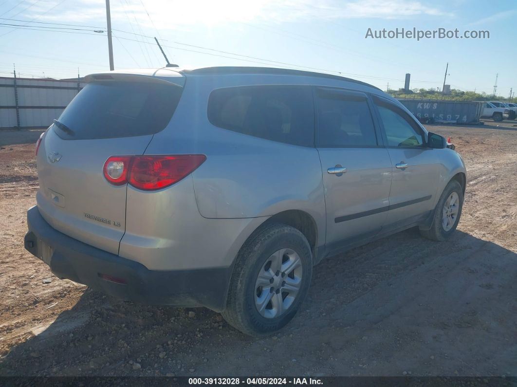 2011 Chevrolet Traverse Ls Silver vin: 1GNKREED8BJ132600