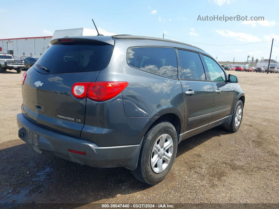 2011 Chevrolet Traverse Ls Gray vin: 1GNKREED9BJ204629