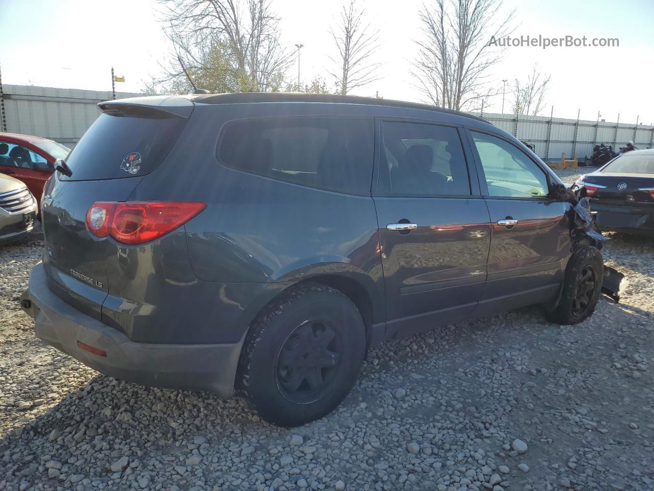 2012 Chevrolet Traverse Ls Gray vin: 1GNKREED9CJ400863