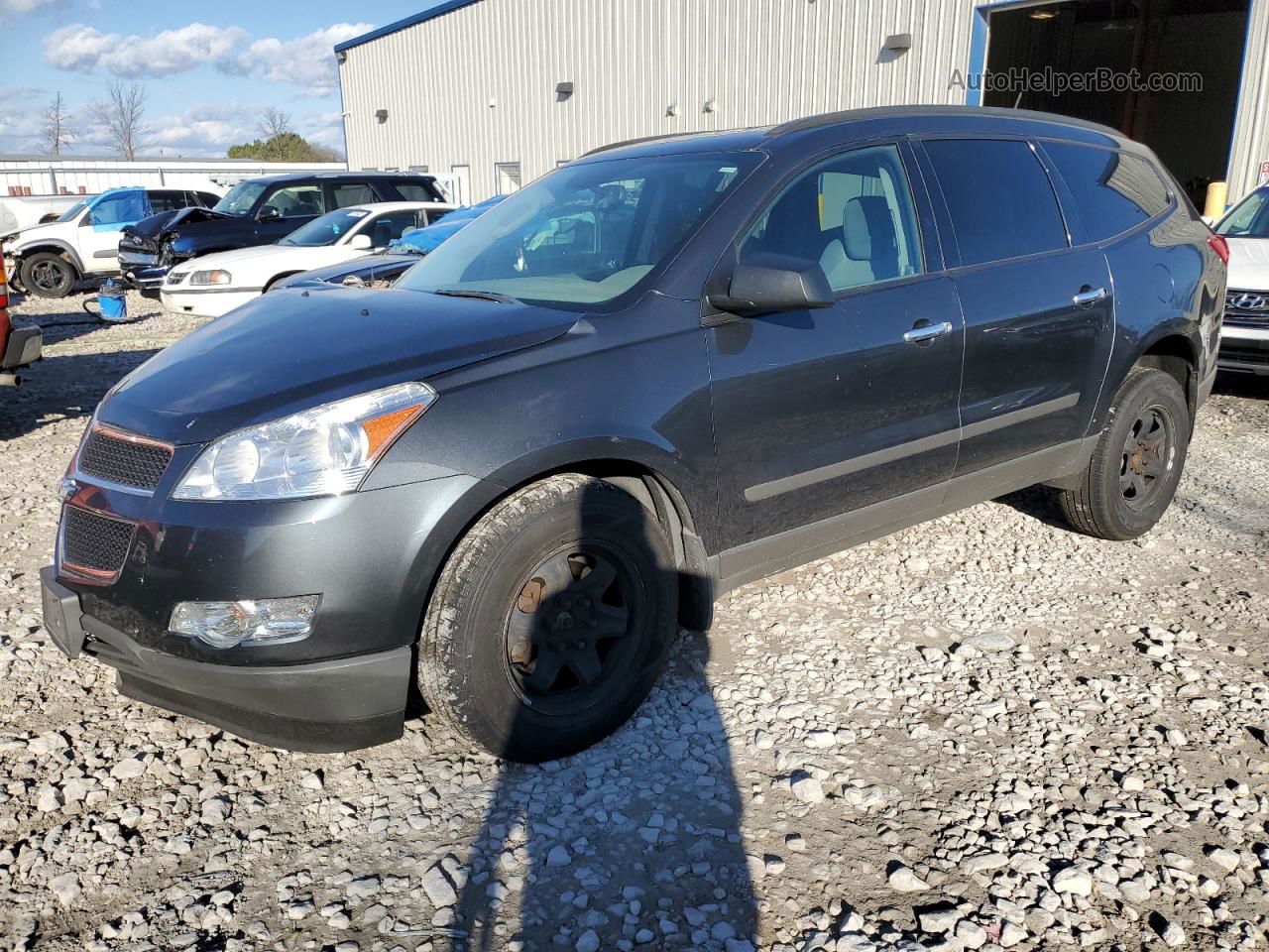 2012 Chevrolet Traverse Ls Gray vin: 1GNKREED9CJ400863