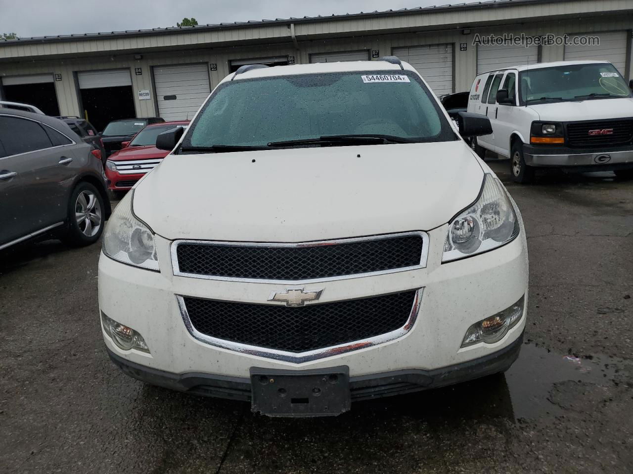 2012 Chevrolet Traverse Ls White vin: 1GNKREEDXCJ418336