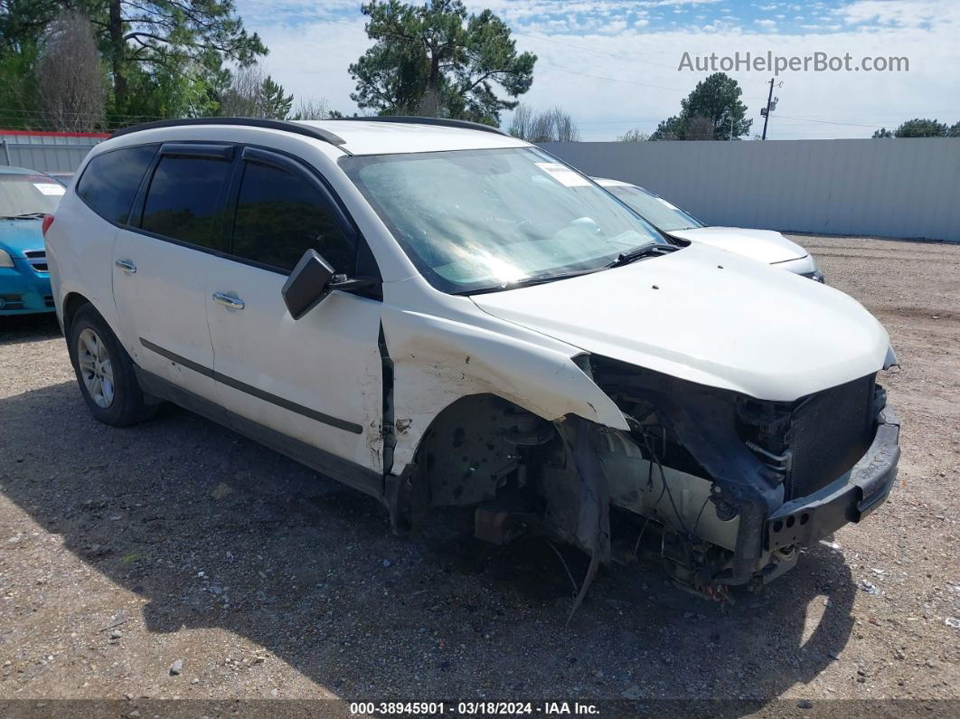 2011 Chevrolet Traverse Ls White vin: 1GNKRFED0BJ109933