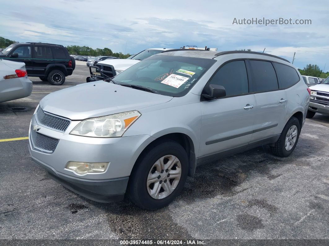 2011 Chevrolet Traverse Ls Silver vin: 1GNKRFED0BJ110452