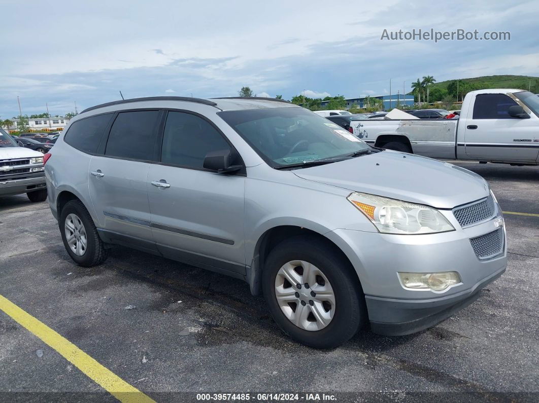 2011 Chevrolet Traverse Ls Silver vin: 1GNKRFED0BJ110452