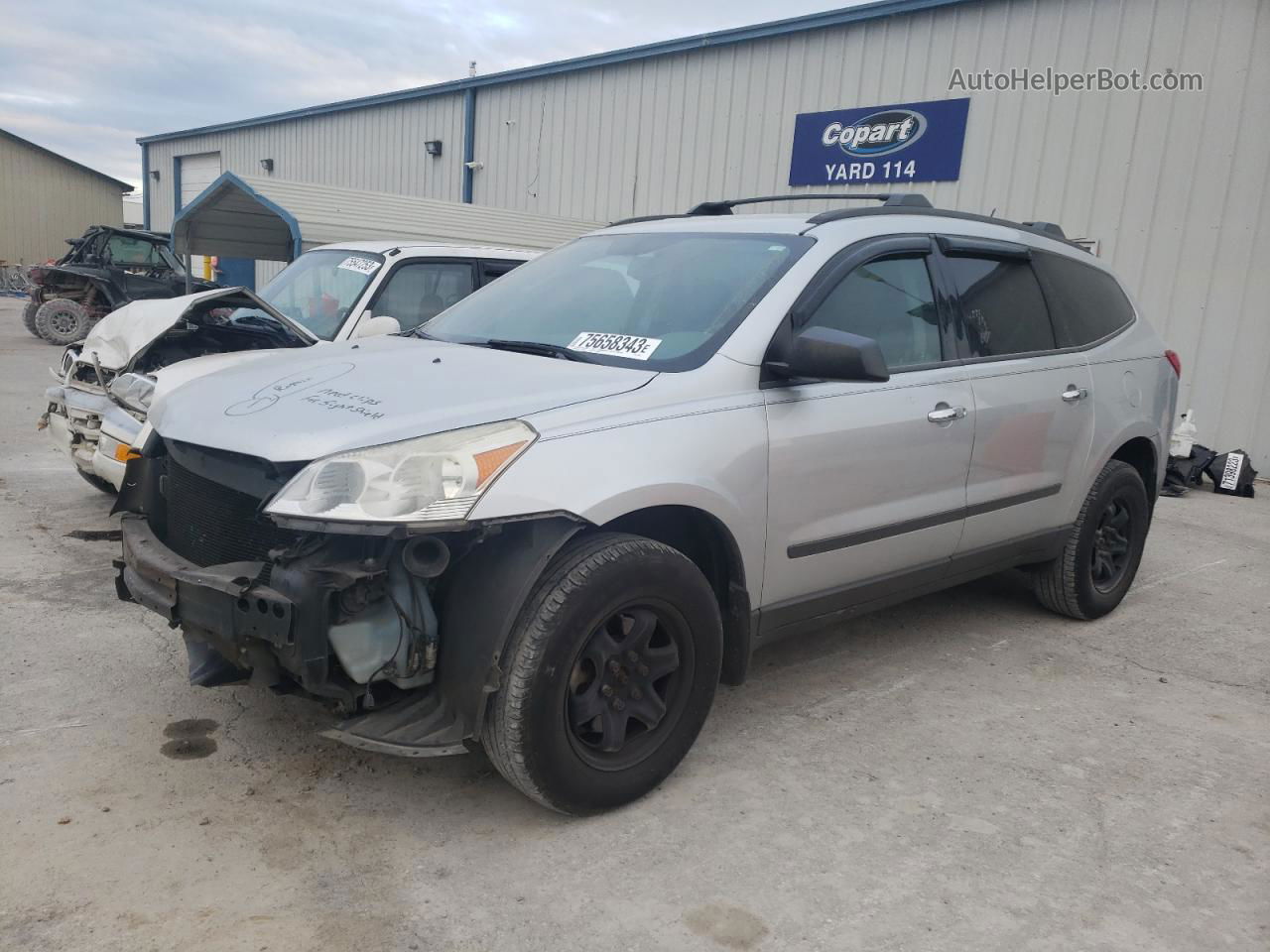 2012 Chevrolet Traverse Ls Silver vin: 1GNKRFED0CJ275709