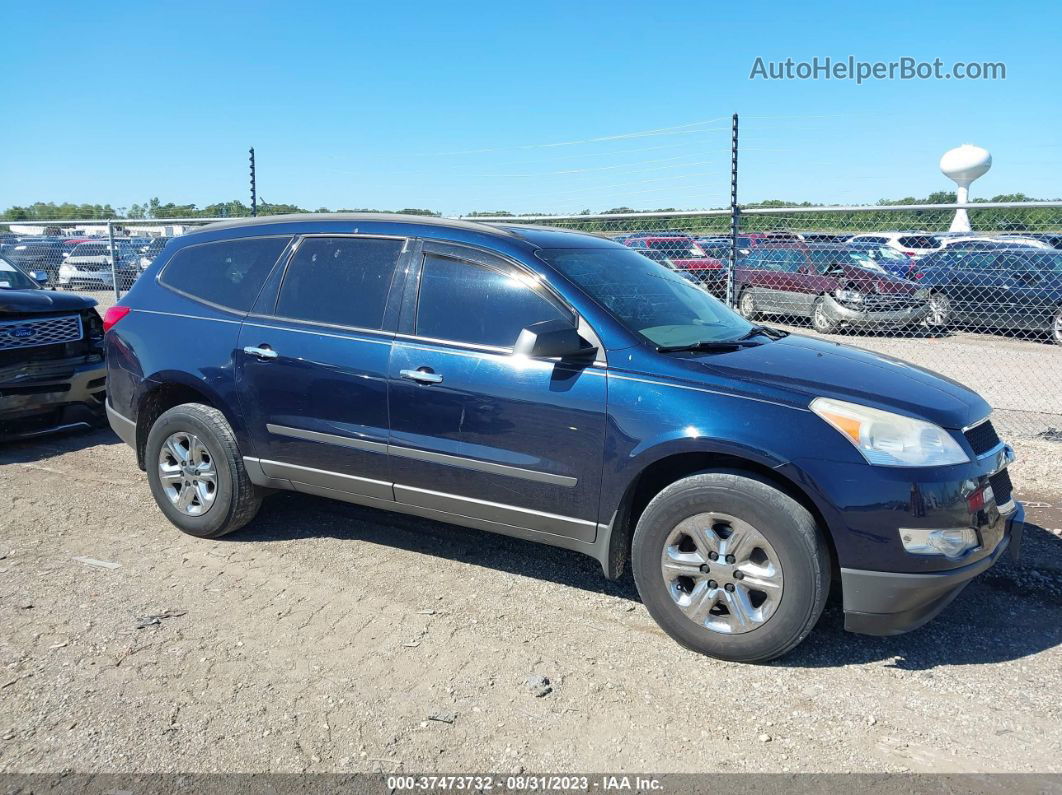 2012 Chevrolet Traverse Ls Blue vin: 1GNKRFED0CJ295961