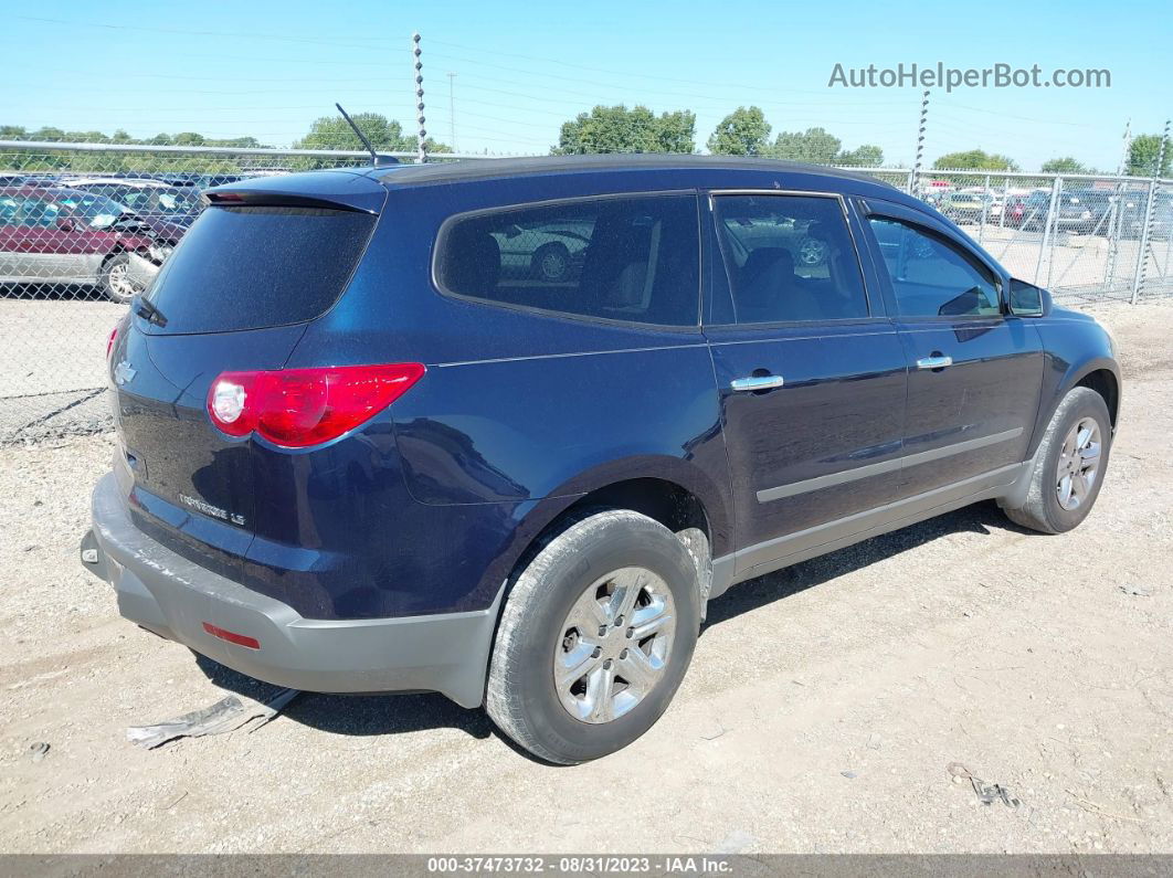 2012 Chevrolet Traverse Ls Blue vin: 1GNKRFED0CJ295961