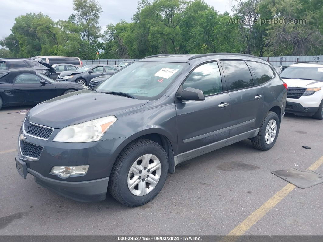 2012 Chevrolet Traverse Ls Gray vin: 1GNKRFED0CJ407089