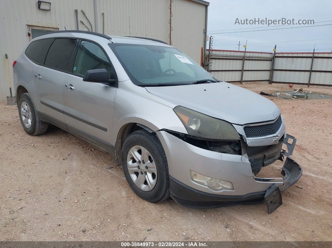 2011 Chevrolet Traverse Ls Silver vin: 1GNKRFED1BJ165413