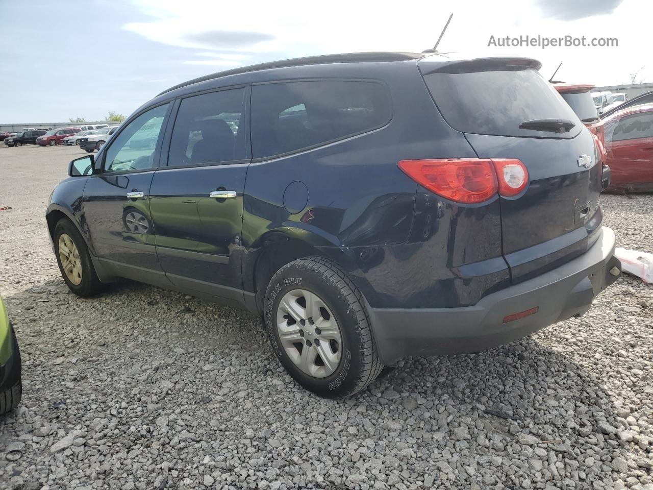 2011 Chevrolet Traverse Ls Blue vin: 1GNKRFED1BJ322468