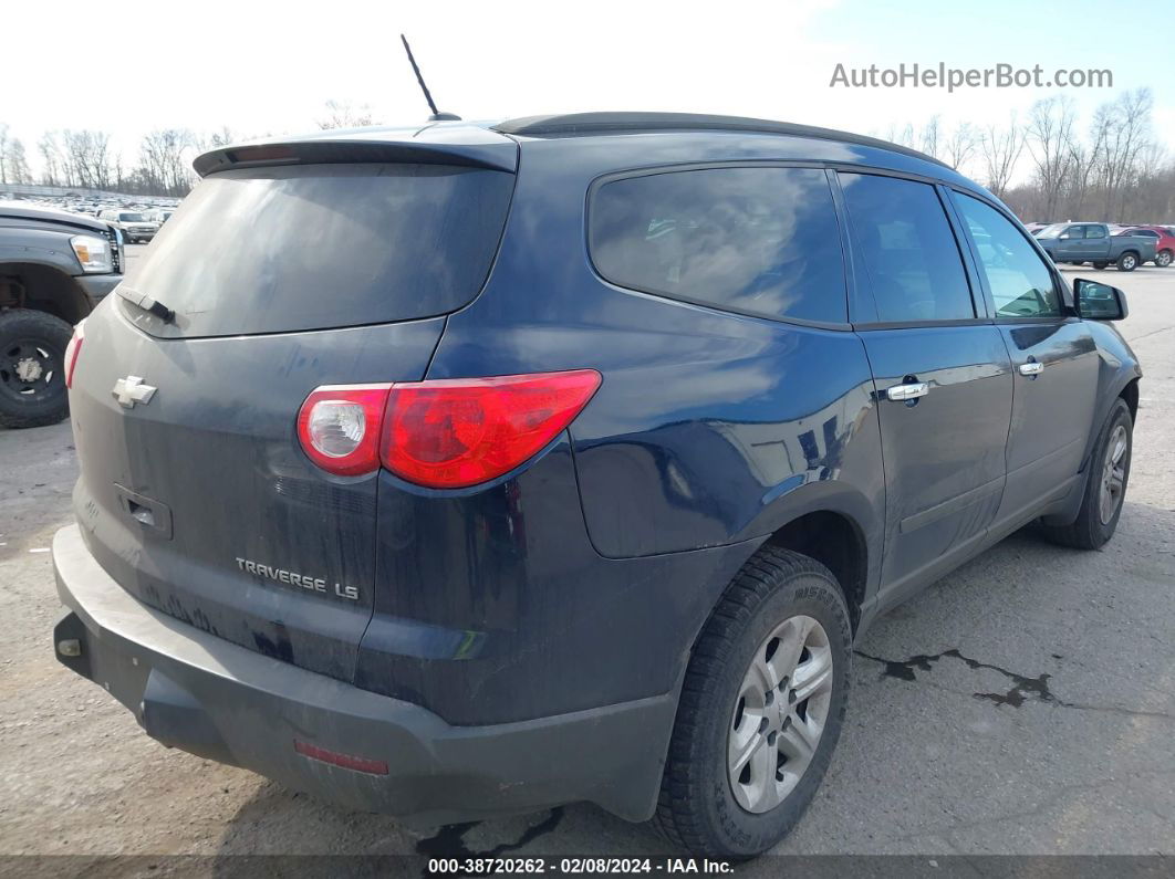 2011 Chevrolet Traverse Ls Dark Blue vin: 1GNKRFED1BJ379494