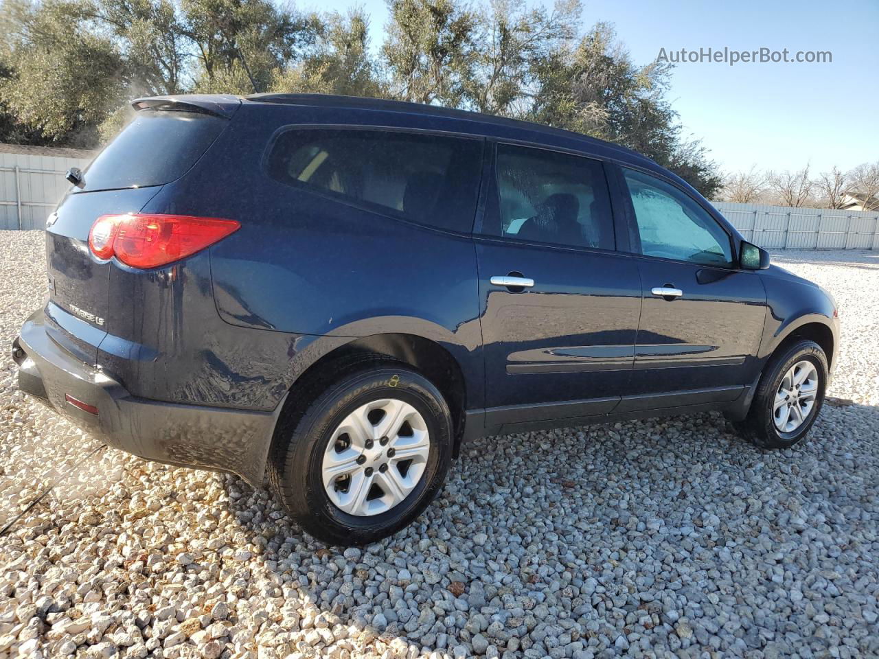 2012 Chevrolet Traverse Ls Blue vin: 1GNKRFED1CJ175263