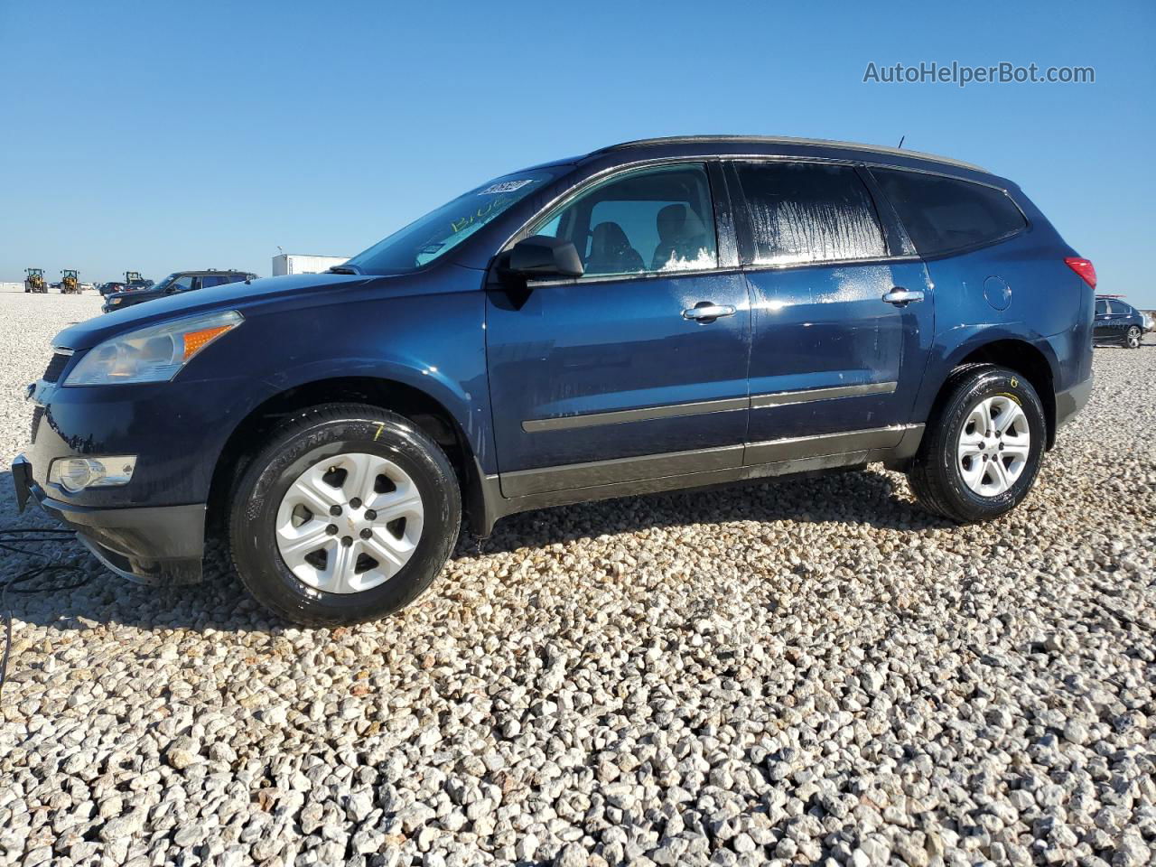 2012 Chevrolet Traverse Ls Blue vin: 1GNKRFED1CJ175263