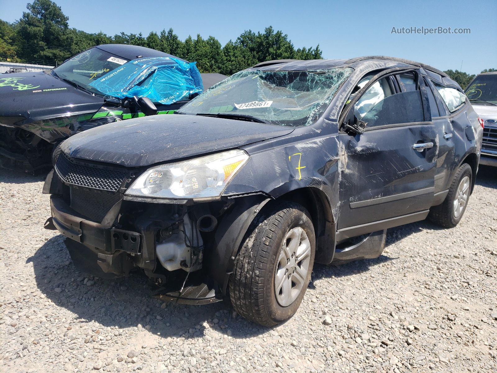 2012 Chevrolet Traverse Ls Gray vin: 1GNKRFED1CJ393641