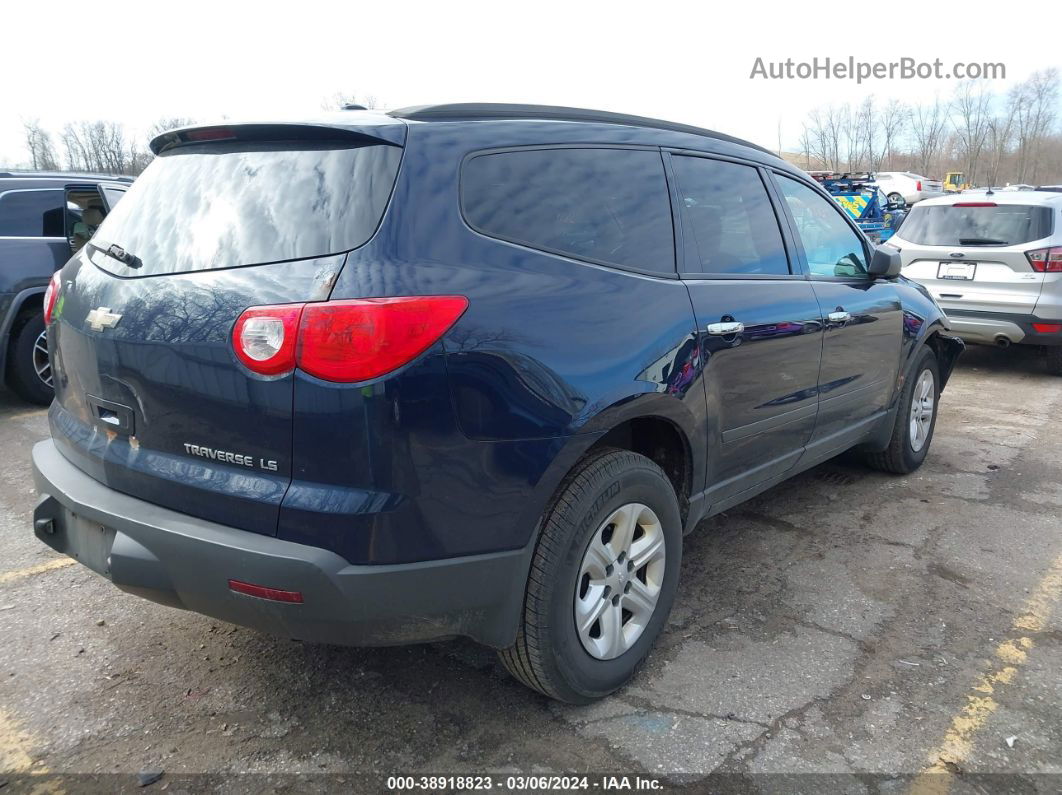 2011 Chevrolet Traverse Ls Dark Blue vin: 1GNKRFED2BJ176758