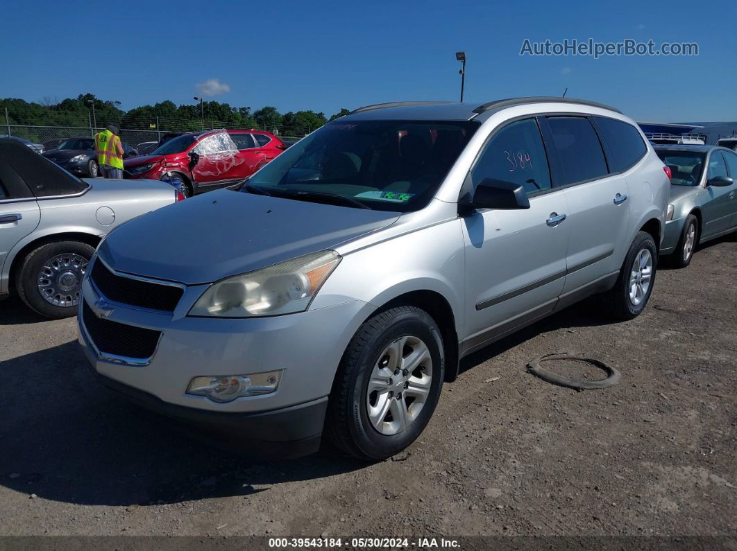 2011 Chevrolet Traverse Ls Silver vin: 1GNKRFED2BJ386843