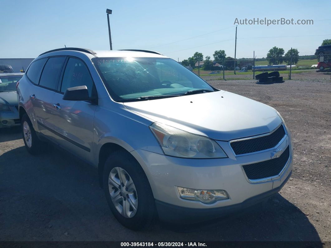 2011 Chevrolet Traverse Ls Silver vin: 1GNKRFED2BJ386843