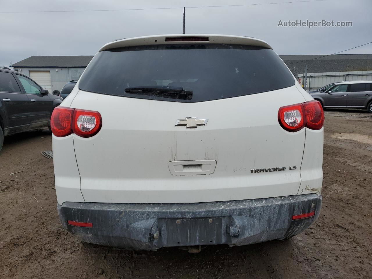 2012 Chevrolet Traverse Ls Белый vin: 1GNKRFED2CJ201689