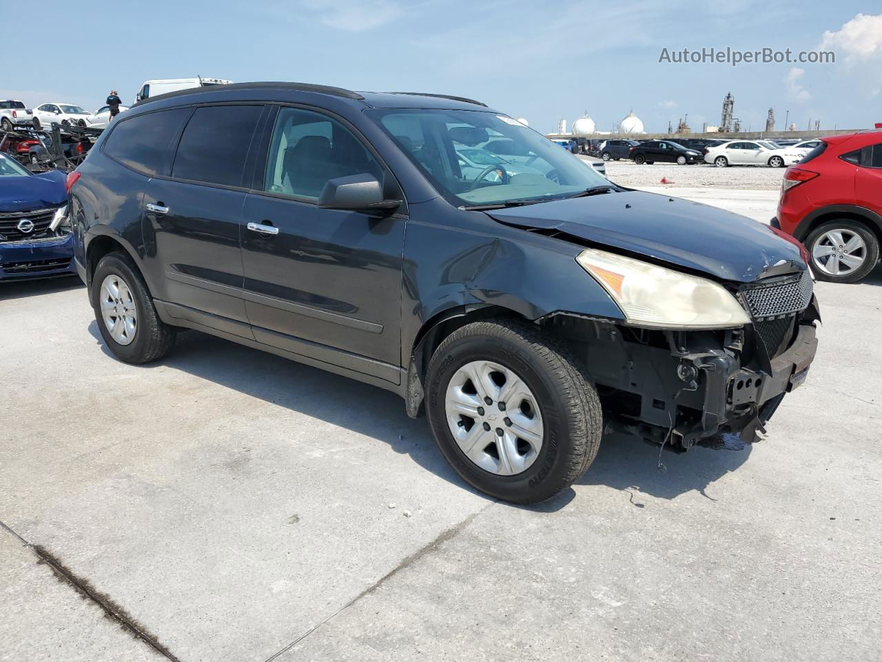 2012 Chevrolet Traverse Ls Charcoal vin: 1GNKRFED2CJ318852