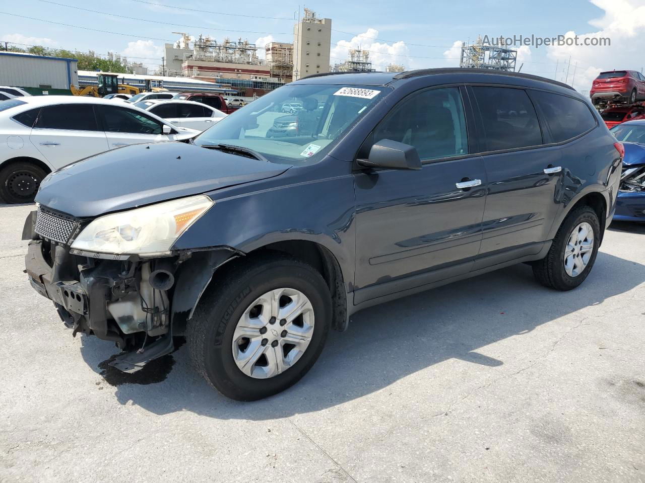 2012 Chevrolet Traverse Ls Charcoal vin: 1GNKRFED2CJ318852