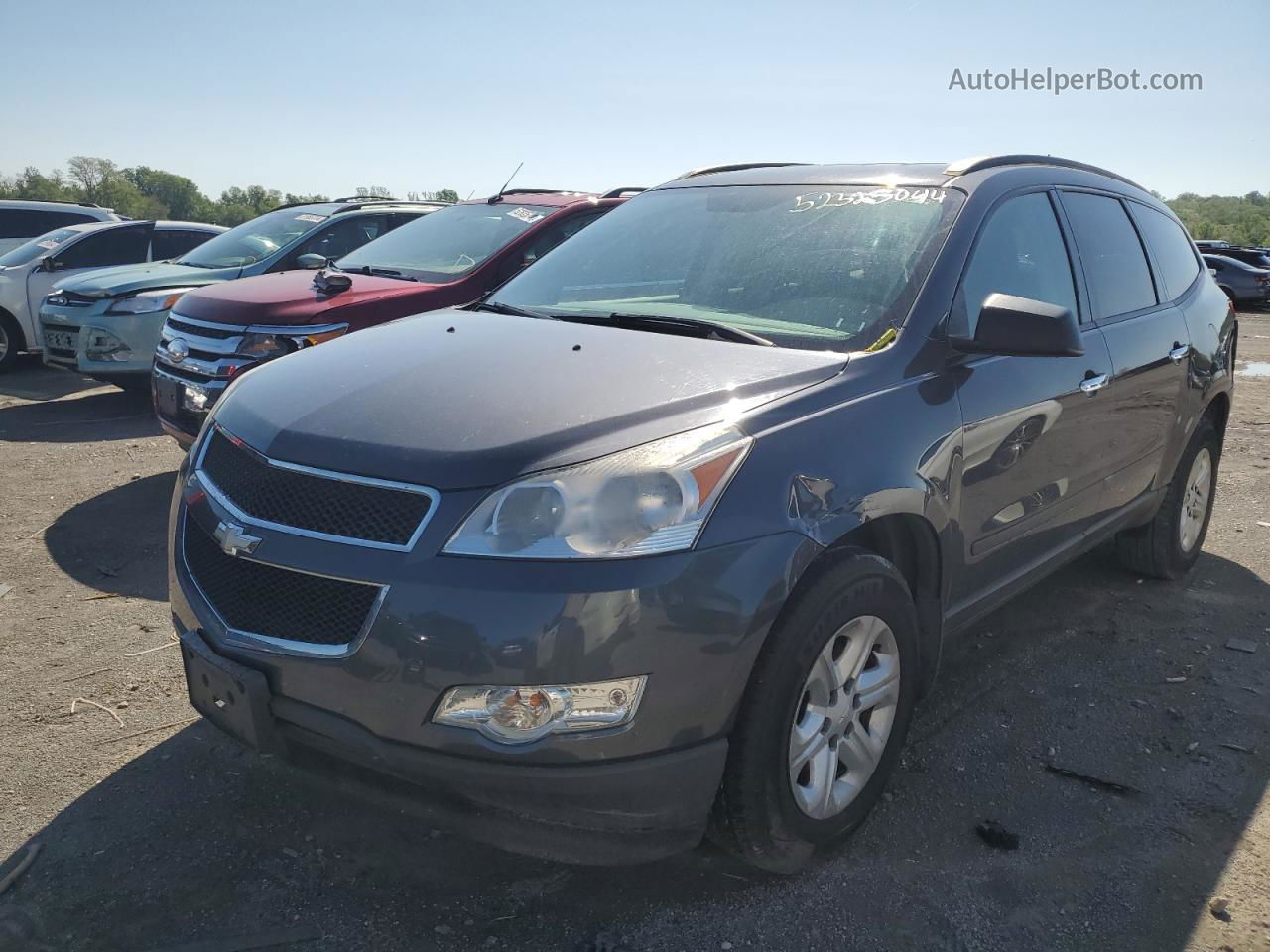 2012 Chevrolet Traverse Ls Gray vin: 1GNKRFED2CJ351298