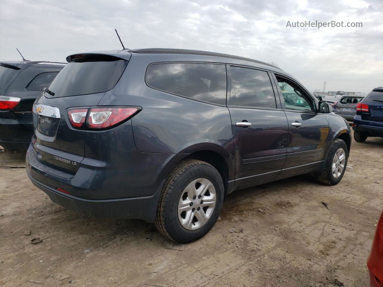 2014 Chevrolet Traverse Ls Gray vin: 1GNKRFED2EJ232783