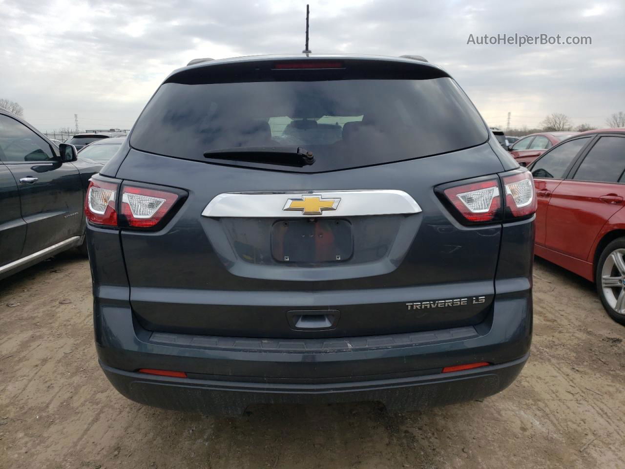 2014 Chevrolet Traverse Ls Gray vin: 1GNKRFED2EJ232783